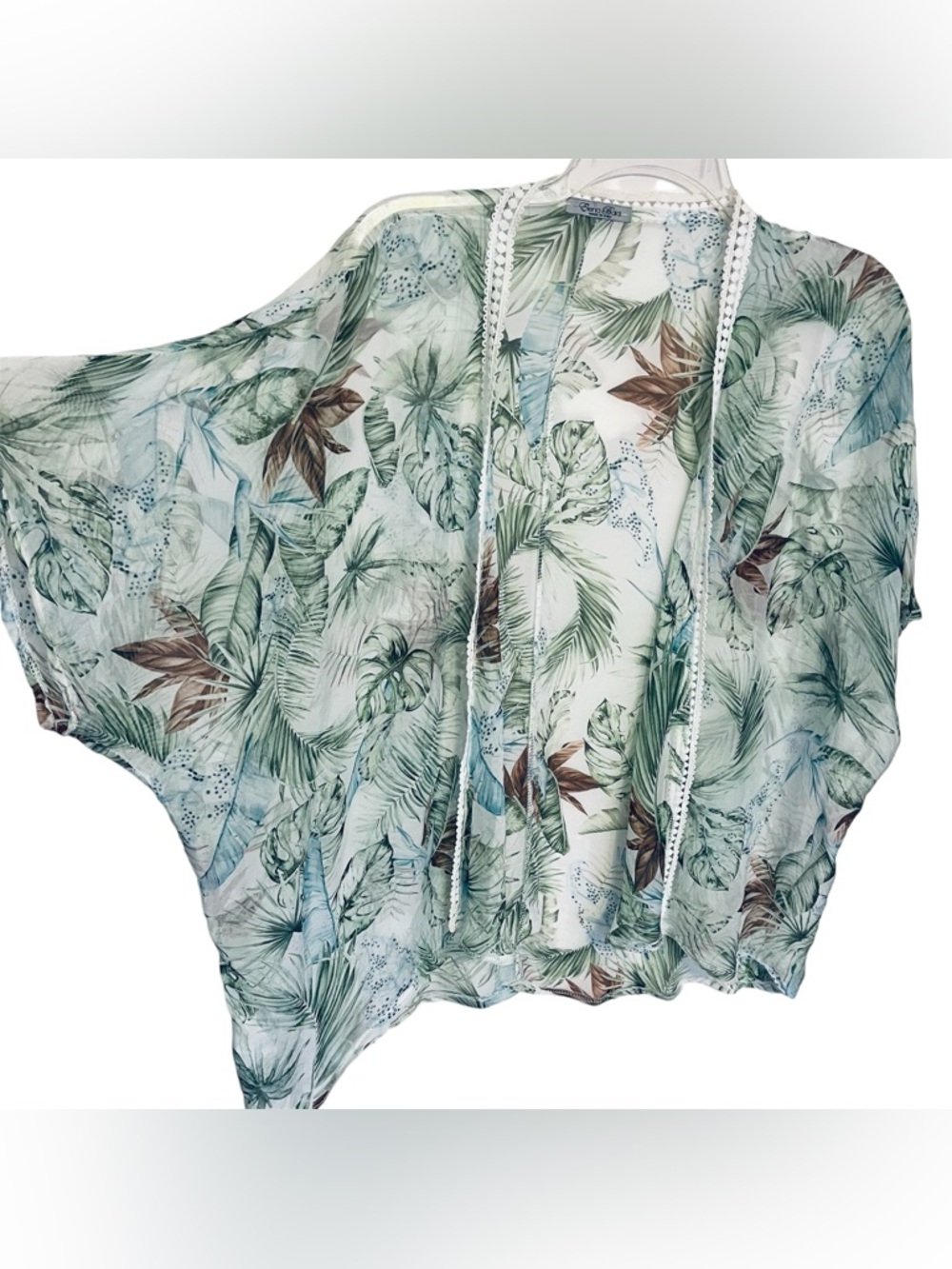 * Luxury Elena Baldi Italy Tropical Leaf
Silk Kimono | Boho Chic Beach
Cover Up